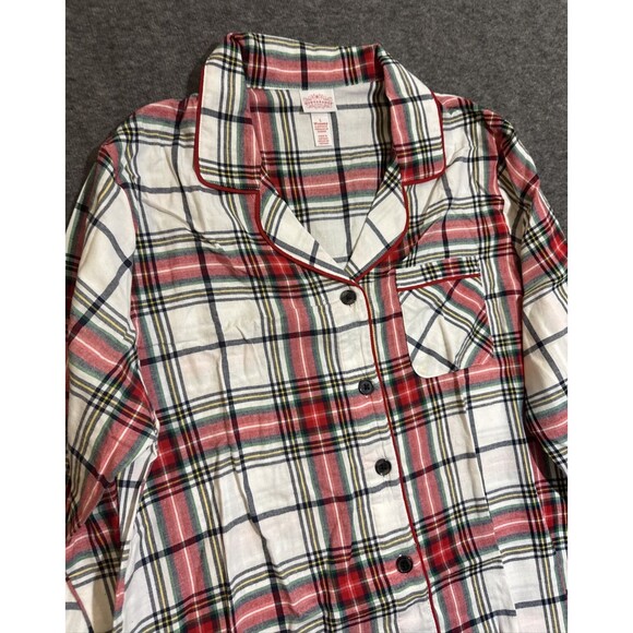 Wondershop Target Women's Sleepwear Long Sleeve Plaid Red Large - Picture 4 of 6